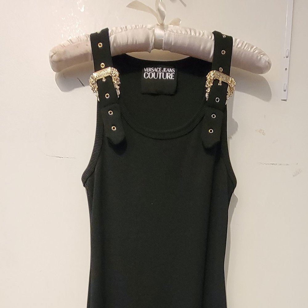 Versace Baroque Buckle Midi dress